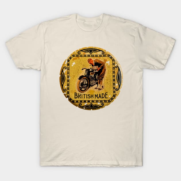 British Made Motorcycles 2 T-Shirt by Midcenturydave